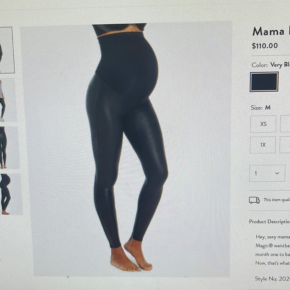 Brand new Mama Faux Leather Leggings. Never worn!